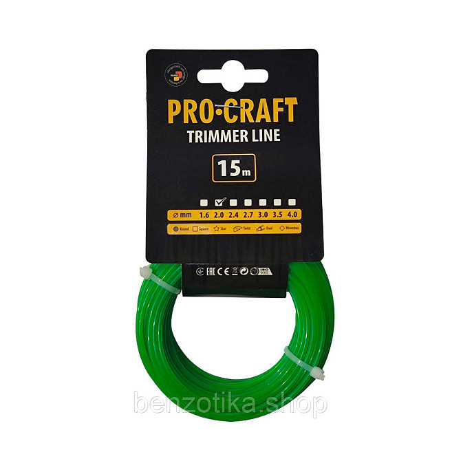 Волосінь круг Procraft 2мм 15м Киев - photo 1
