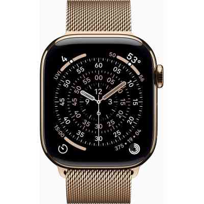 Смарт-часы Apple Watch Series 11 GPS + Cellular 42mm Gold Titanium Case with Gold Milanese Loop (MF8Y4RK/A) Винница
