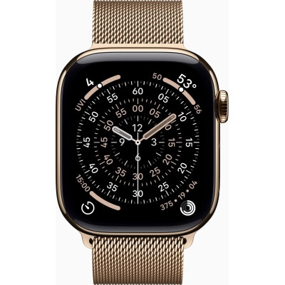 Смарт-часы Apple Watch Series 11 GPS + Cellular 42mm Gold Titanium Case with Gold Milanese Loop (MF8Y4RK/A) Винница - изображение 2
