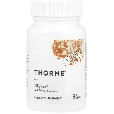 Вітамінно-мінеральний комплекс Thorne Екстракт розторопші, Siliphos, Milk Thistle Phytosome, 90 капсул (THR-73301) Вінниця - фото 1