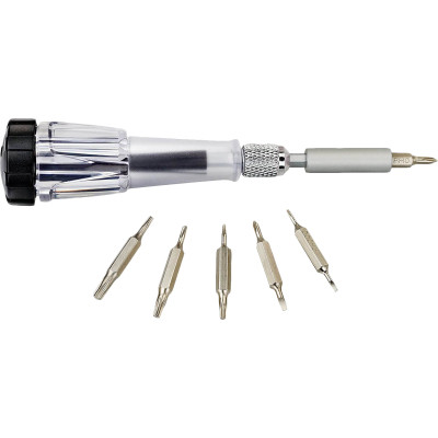 Викрутка Black&amp;Decker з бітами PH000/SL1.5,PH00/SL2.0,PH0/SL2.5,T7,T15,T6, 7шт, АВС пластик (A7197) Вінниця - фото 1