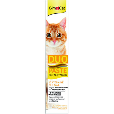 Паста для животных GimCat DUO PASTE Multi-vitamin 12 vitamins with cheese 12 витаминов и сыр 50 г (4002064421841) Винница - изображение 2
