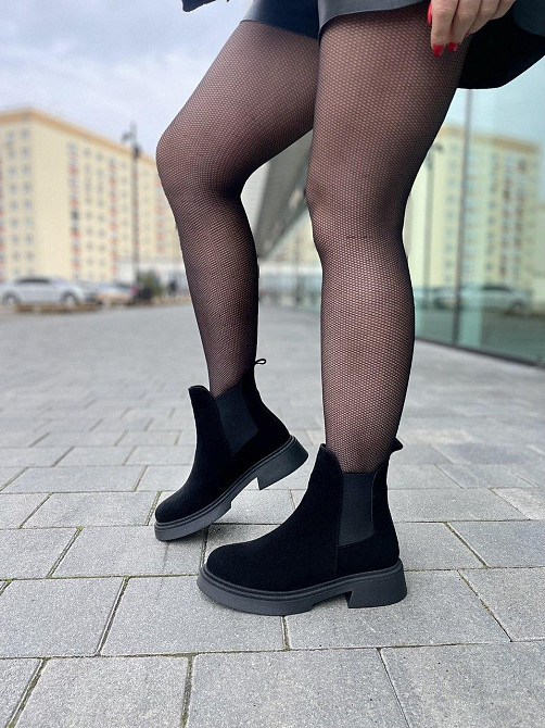 Жіночі черевики GREMMY чорні натуральна замша висота 15см (36-40) (5392) Коломыя - изображение 8