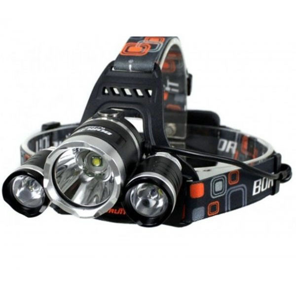 Потужний акумуляторний ліхтарик на голову Police 3000-T6+2XPE, Ліхтар для рятувальників на голову PK-97 Львів - фото 2