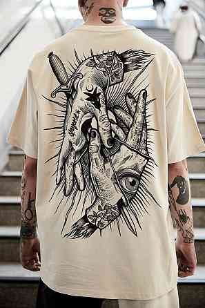 Футболка чоловіча с принтом  42 Біла 2664088862 Дніпро