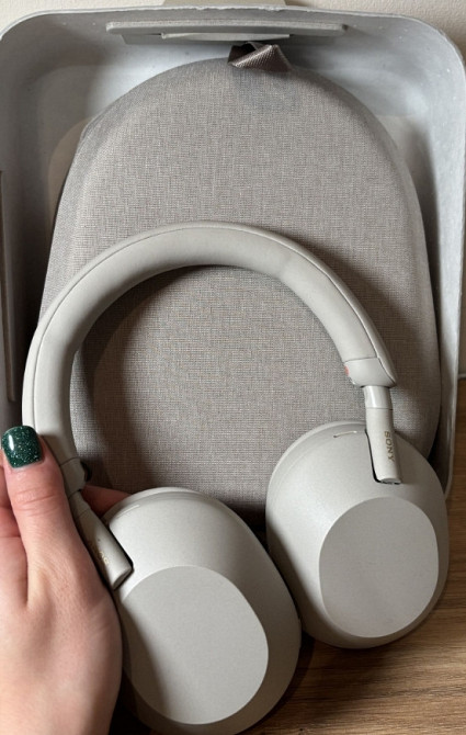 Навушники повнорозмірні бездротові Sony WH-1000XM5 Silver Харків - фото 3