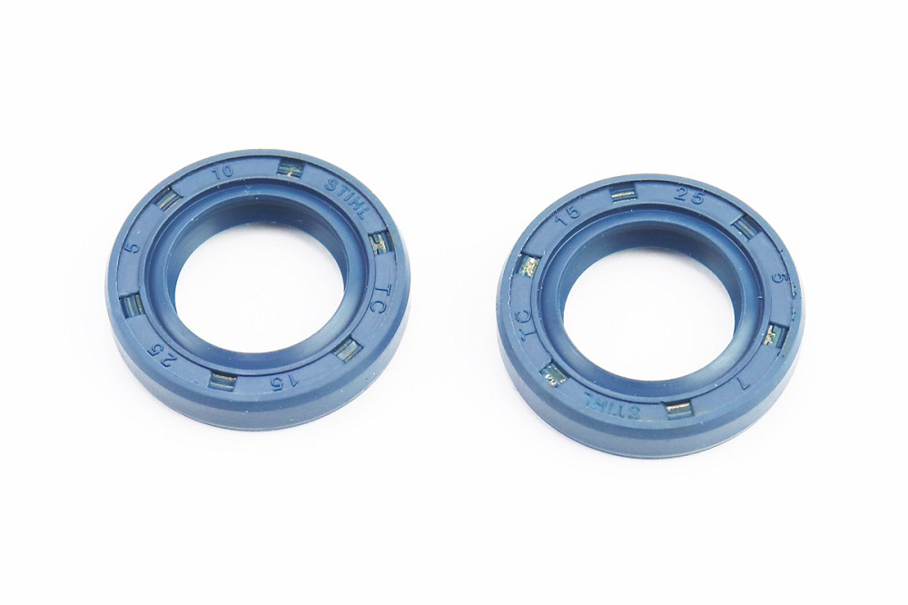 Сальник (15x25x5) к-кт 2шт, MS-170/171/180/181/190/191/210/211/211C/230/231/250/270/271/280/291/311/391-лів. або прав., синій Київ - фото 1