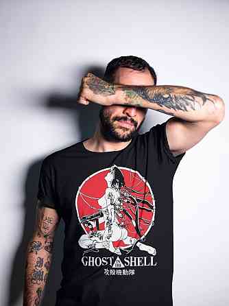 Футболка для мальчика аниме Гхост Ін Схелл Мотоко оверсайз (рост от 165 до 180 ) Черний AnimeJ0094m Днепр