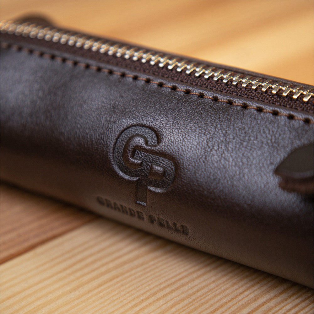 Кожаная универсальная ключница GRANDE PELLE 11339 Коричневый Киев - изображение 2