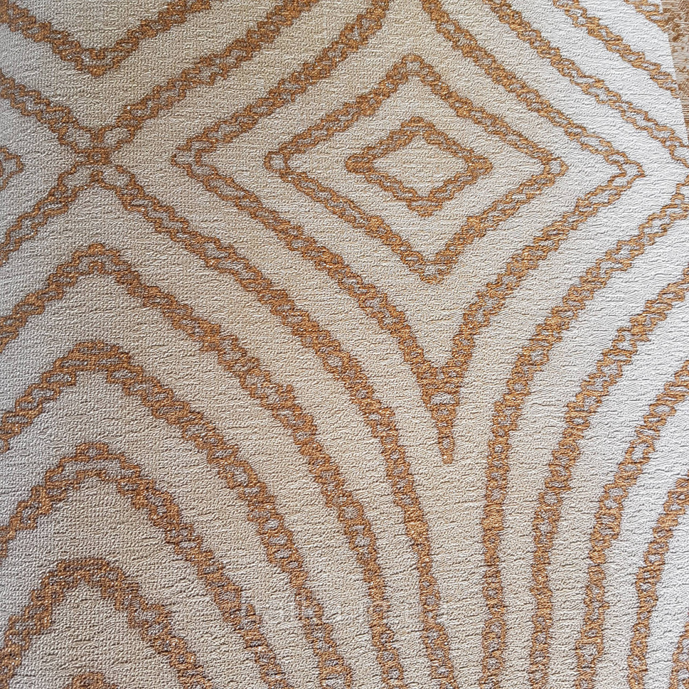 Шпалери метрові вінілові на флізелін 24 Carati Cristiana Masi геометрія смуги хвилі теракотові золотом 3д Київ - фото 1