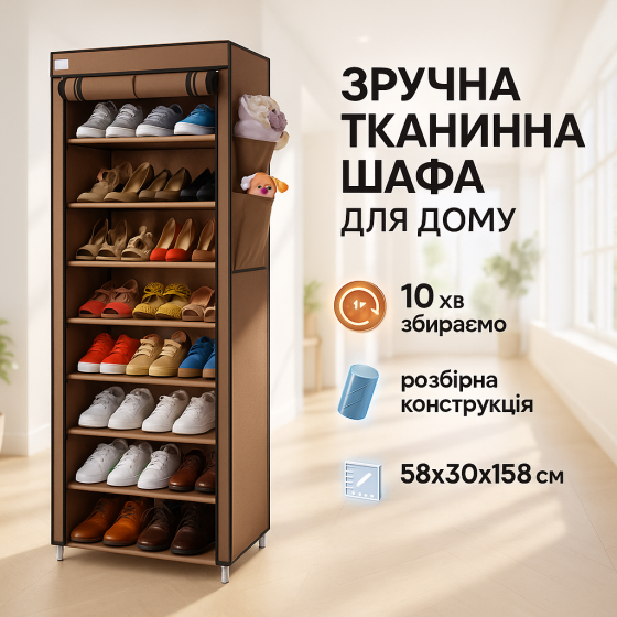 Шкаф каркасный разборной, Органайзер для вещей универсальный в шкаф Сборной универсальный PD-71 Львов