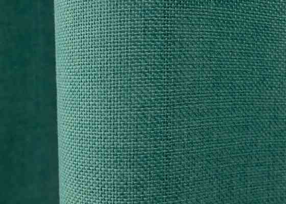Комплект коротких штор VR-Textil Лен Мешковина № 111ш Бирюзовый 130х170 см 2 шт (35-0220) Киев