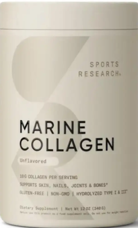 Морские пептиды коллагена Sports Research Marine Collagen 340g Киев