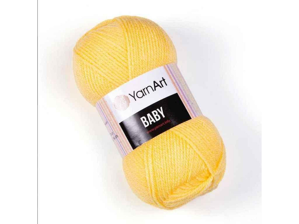 Пряжа Baby банан 100% акрил 150м 50г 5шт/уп 315 ТМ YarnArt Киев - изображение 1