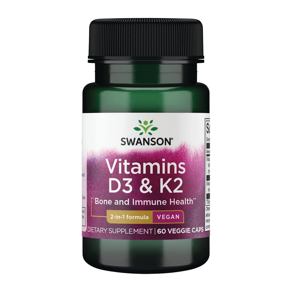 Vitamins D3 &amp; K2 2000 Iu &amp; 75mcg - 60 vcaps Луцьк - фото 1