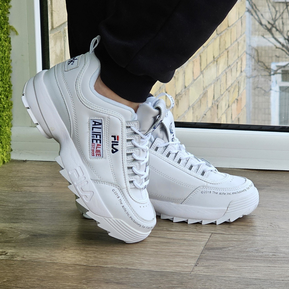 Кросівки Жіночі FILA Disruptor Білі Шкіряні Філа для бігу (розміри: 36,37,38,39,40) Відео Огляд Дніпро - фото 2