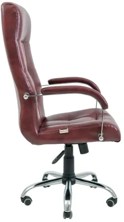 Офісне Крісло Керівника Richman Virginia Madras Bordo Хром М1 Tilt Бордовий Київ
