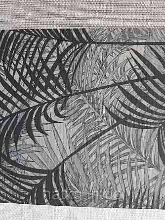 Обои виниловые на флизелиновой основе  BLOOMING BL22762 листья папоротника растения черные темно-серые Киев