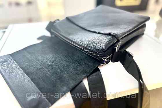 Мужская сумка-мессенджер классического дизайна из натуральной кожи флотар Rekarti 037 Киев