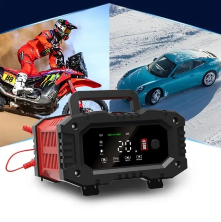 Зарядное устройство Foxsur 12V-8A/24V4A 12V-20A для автомобильного аккумулятора Винница