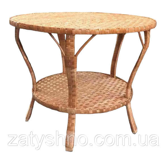 Круглый стол  из лозы с подставкой Киев - изображение 1