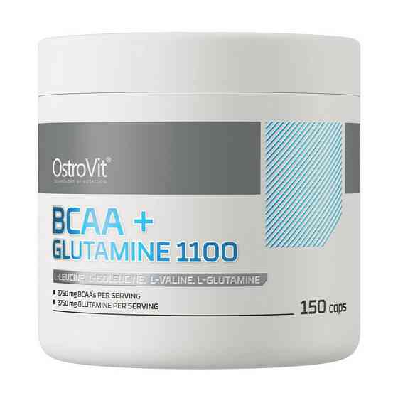 Амінокислотний комплекс Ostrovit BCAA + Glutamine 150 капсул Луцьк