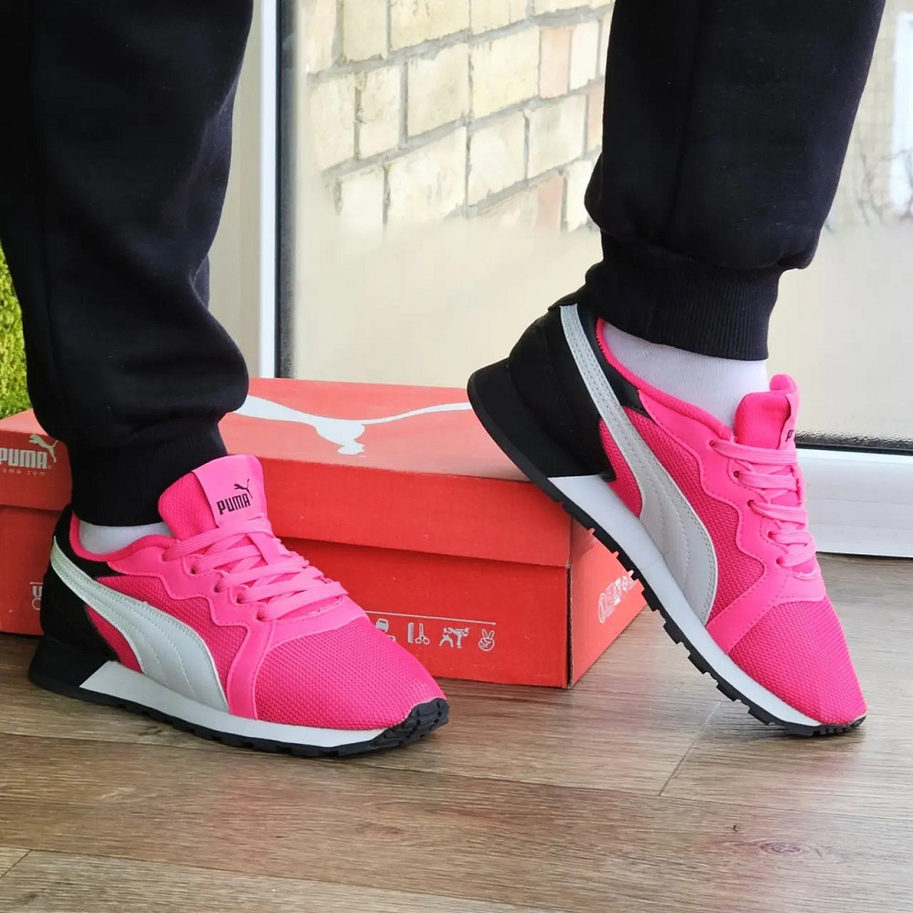 Женские Кроссовки Puma Слипоны Розовые Мокасины Пума (размеры: 36,37,38,39) Днепр - изображение 10