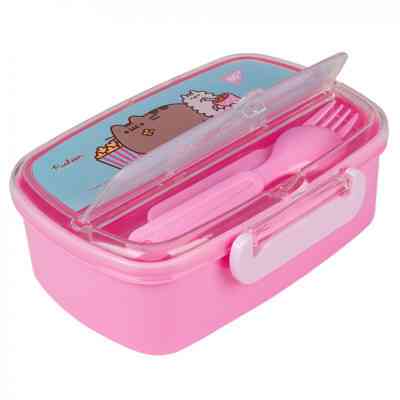 Ланч-бокс детский Yes Pusheen 750 мл с принадлежностями (708161) Винница