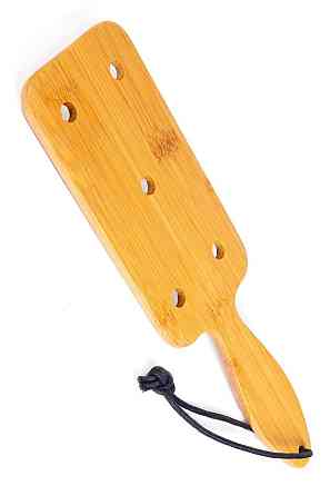 Падл Fetish Tentation Paddle Wide and Short Bamboo, упакований у ПЕ пакет Sex Aura Київ