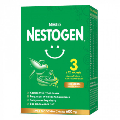 Дитяча суміш Nestogen 3 з лактобактеріями L. Reuteri з 12 міс. 600 г (7613287111821) Вінниця - фото 1
