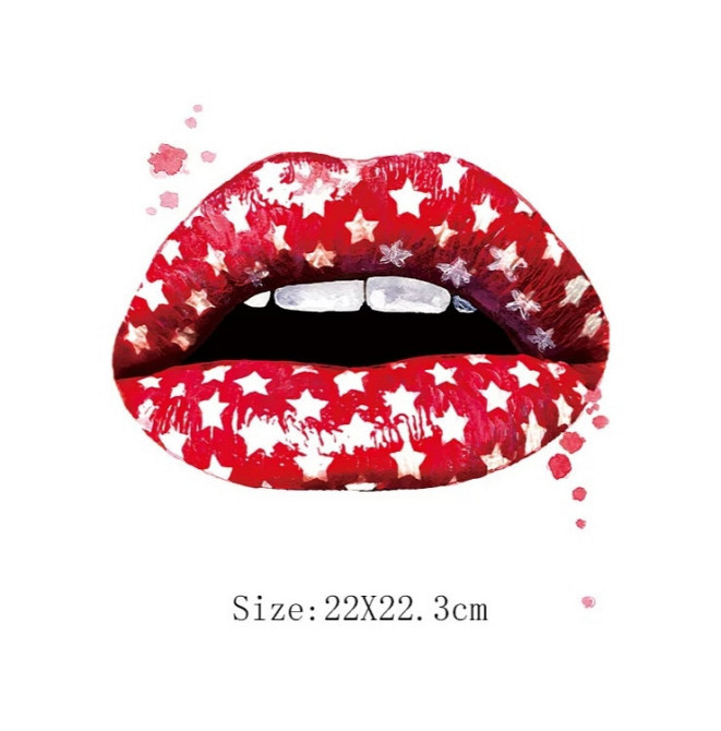 Термо таппликация для одежды Губы в звездах Киев - изображение 1
