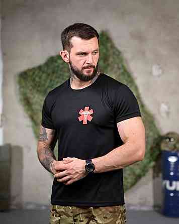 Тактична потовідвідна футболка Medican black РП7346 Київ