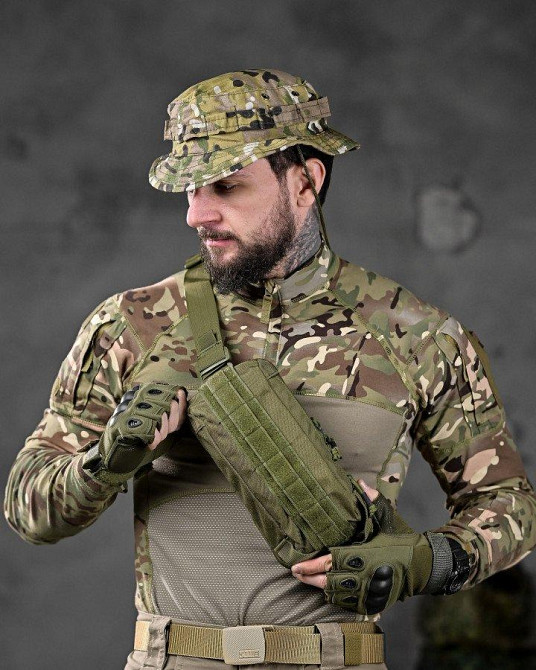 Сумка тактична через плече або на пояс олива ДЛ6327 Одеса - фото 1