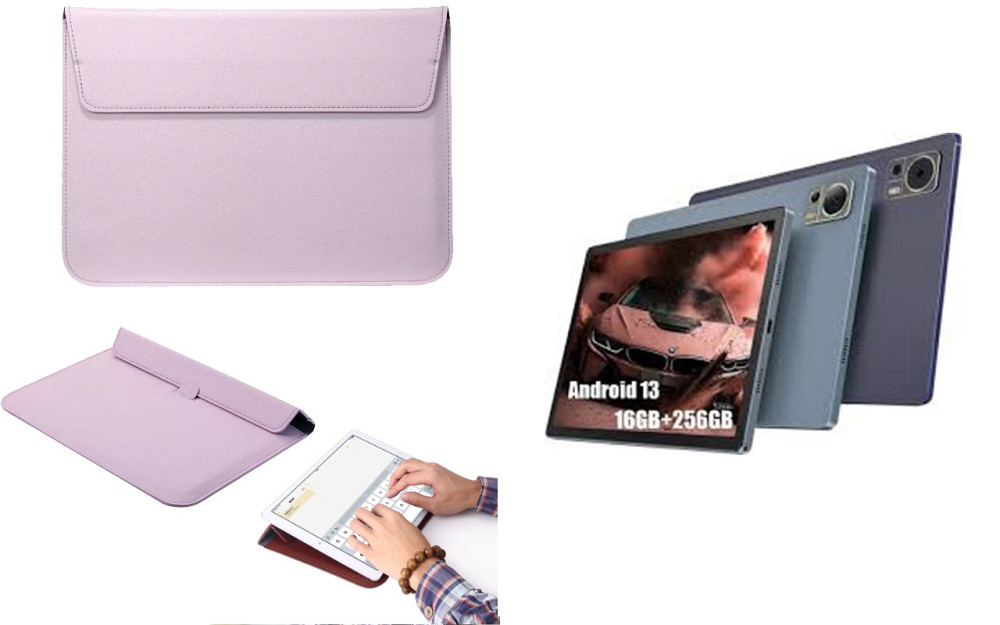Чехол-конверт VitoCase для Ainuevo Tab S9, с функцией подставки для планшета Фиолетовый Киев - изображение 1
