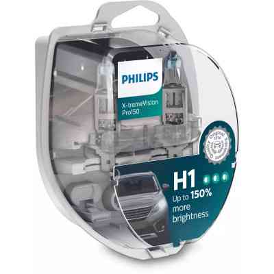 Автолампа Philips H1 X-treme VISION PRO +150%, 3700K, 2шт/блістер (12258XVPS2) Вінниця