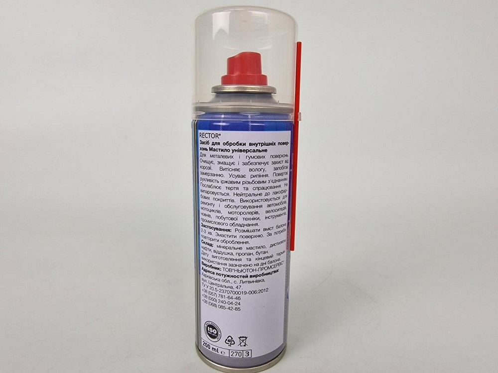 Мастило універсальне в аерозолі 200 мл, Rector 100 мл (1 шт.) Харків - фото 2