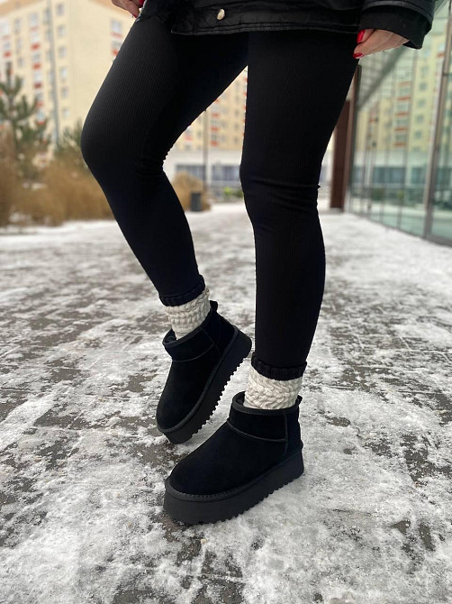 Stilli Угги жіночі STILLI 250-1 чорні (зима, замша натуральна) (6144) Коломия - фото 7