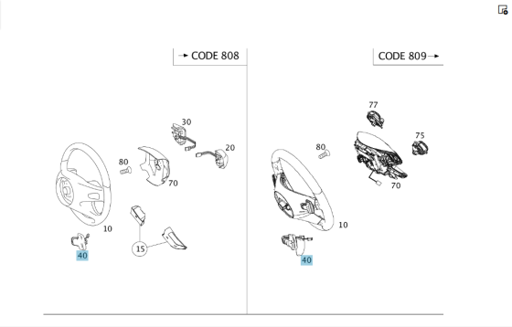 Mercedes-Benz  A2048709158 9051 Підрульовий вимикач підвищуючої передачі GL X164 ML W164 R-class short W251 R-class long V251 E-class W212 C-Class Est Одеса