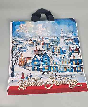 Пакет із петльовою ручкою 40*42 Н.Год "Зимова фантазія" Ренпако (25 шт.) Харків