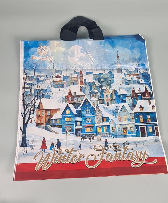 Пакет із петльовою ручкою 40*42 Н.Год "Зимова фантазія" Ренпако (25 шт.) Харків - фото 1