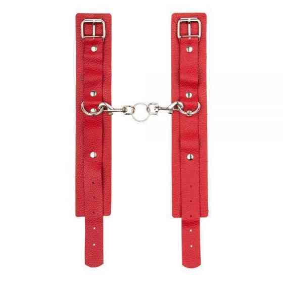 Оковы Leather Standart Leg Cuffs, Red Sex Aura Київ