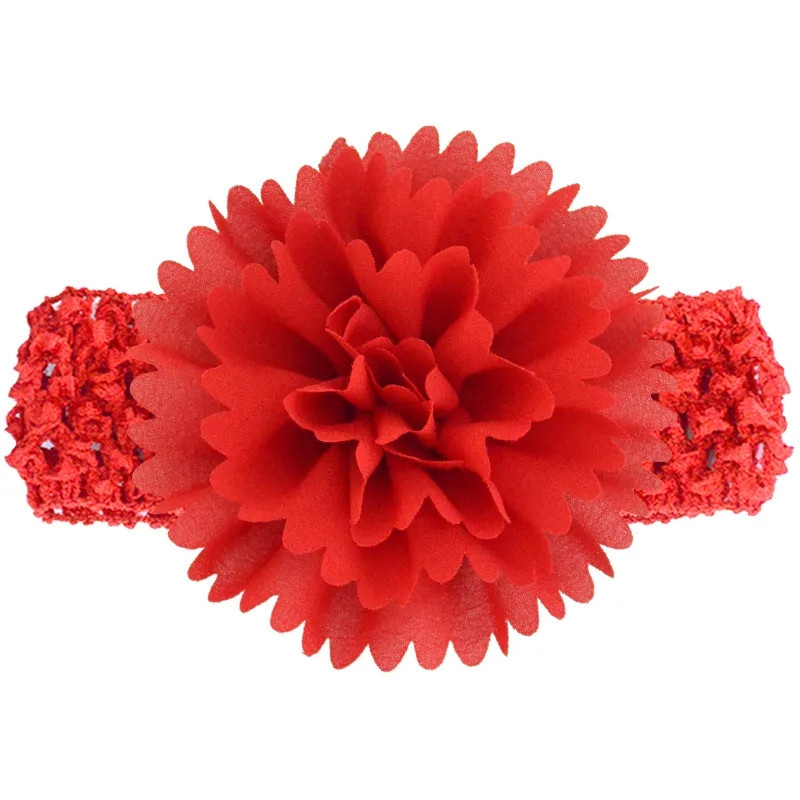 Повязка для девочки на голову с цветком 30-50 см красный Киев - изображение 1