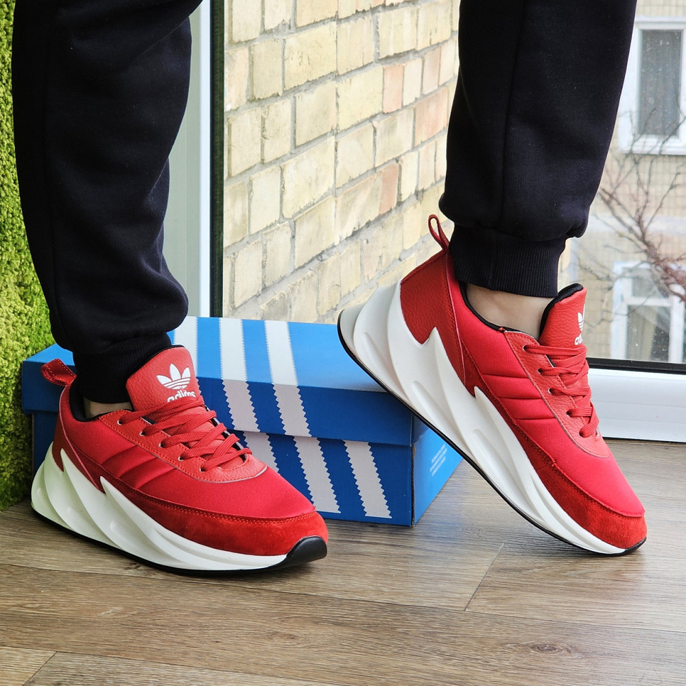 Кроссовки Adidas $harks Красные Мужские Адидас Акулы (размеры: 41,42,43,44,45) Видео Обзор Днепр - изображение 10