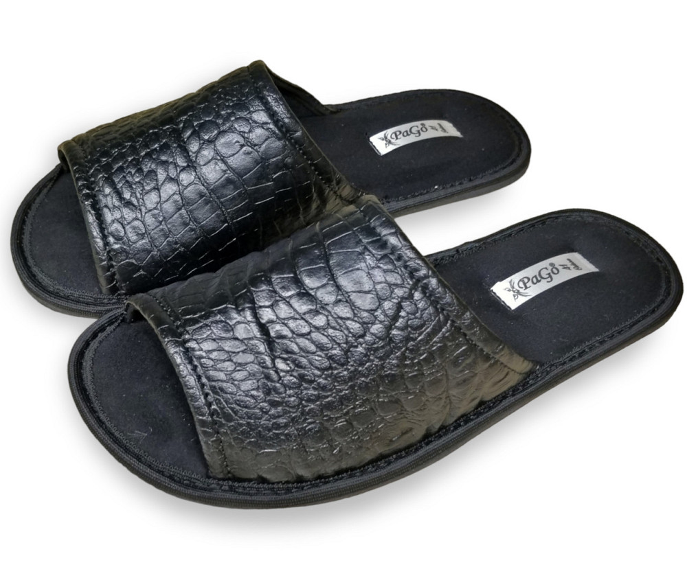 Мужские тапочки с открытым носком 