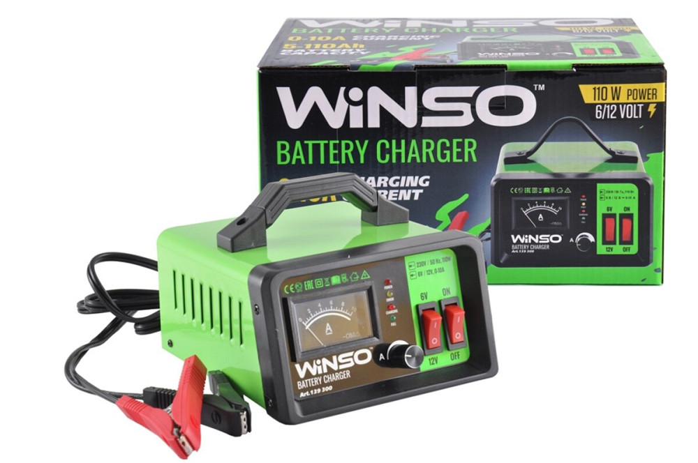 Зарядное устройство АКБ Winso 6/12V, 10А Київ - фото 1