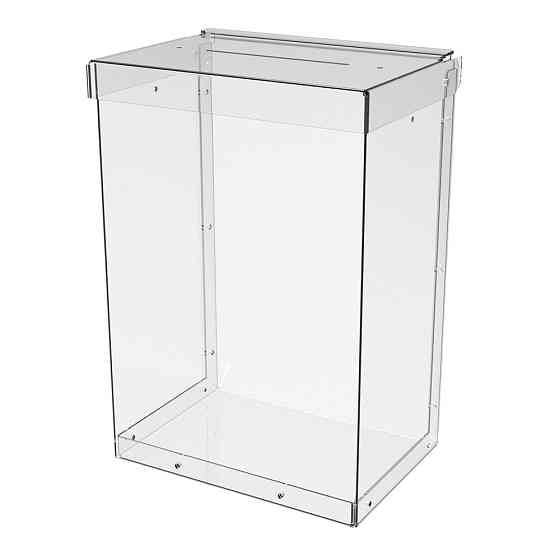 Ящик EKOSTAR без замка для сбора денег 160x230x110 мм. Объем 4 литра. Киев