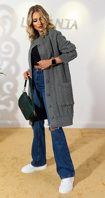 Кардиган мелкие косы (50-52) Киев - изображение 5