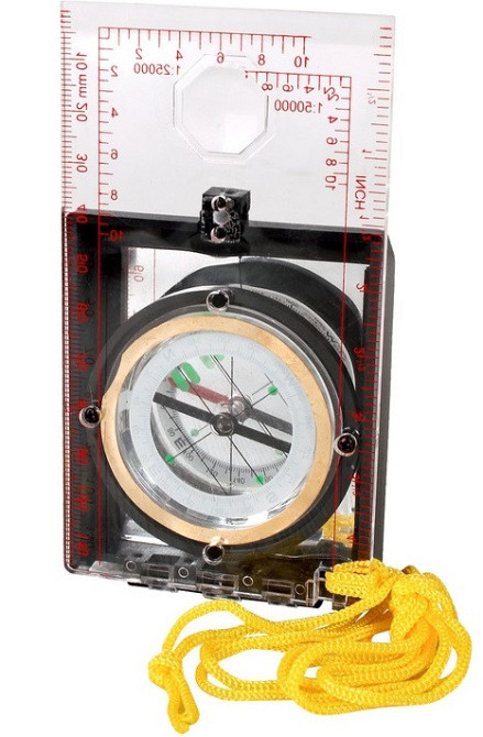 Тактический Компас с картой азимута и стеклом с шнурком Mil-Tec от Sturm (15797000) АБС-пластик Нововолынск - изображение 7