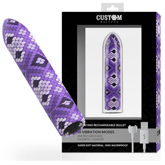 Мощная вибропуля Snake PurpleCustom Bullets (Испания) Sex Aura Киев