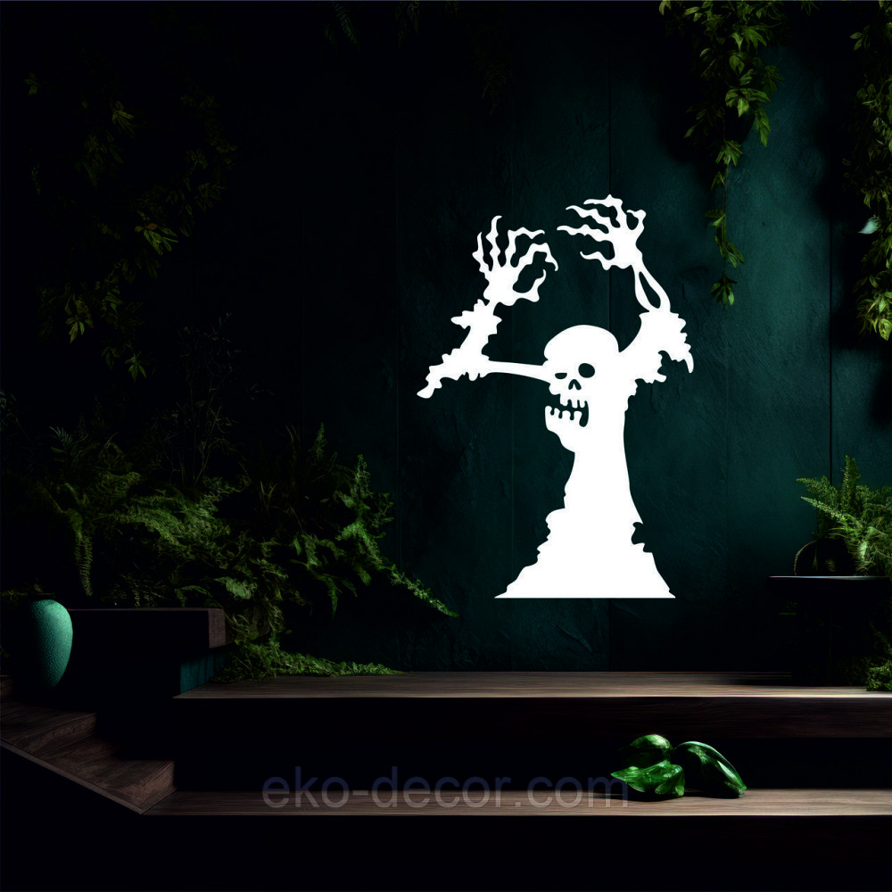 Декоративне настінне Панно «Зомбі», Декор на стіну 50*34 см, Білий Київ - фото 6